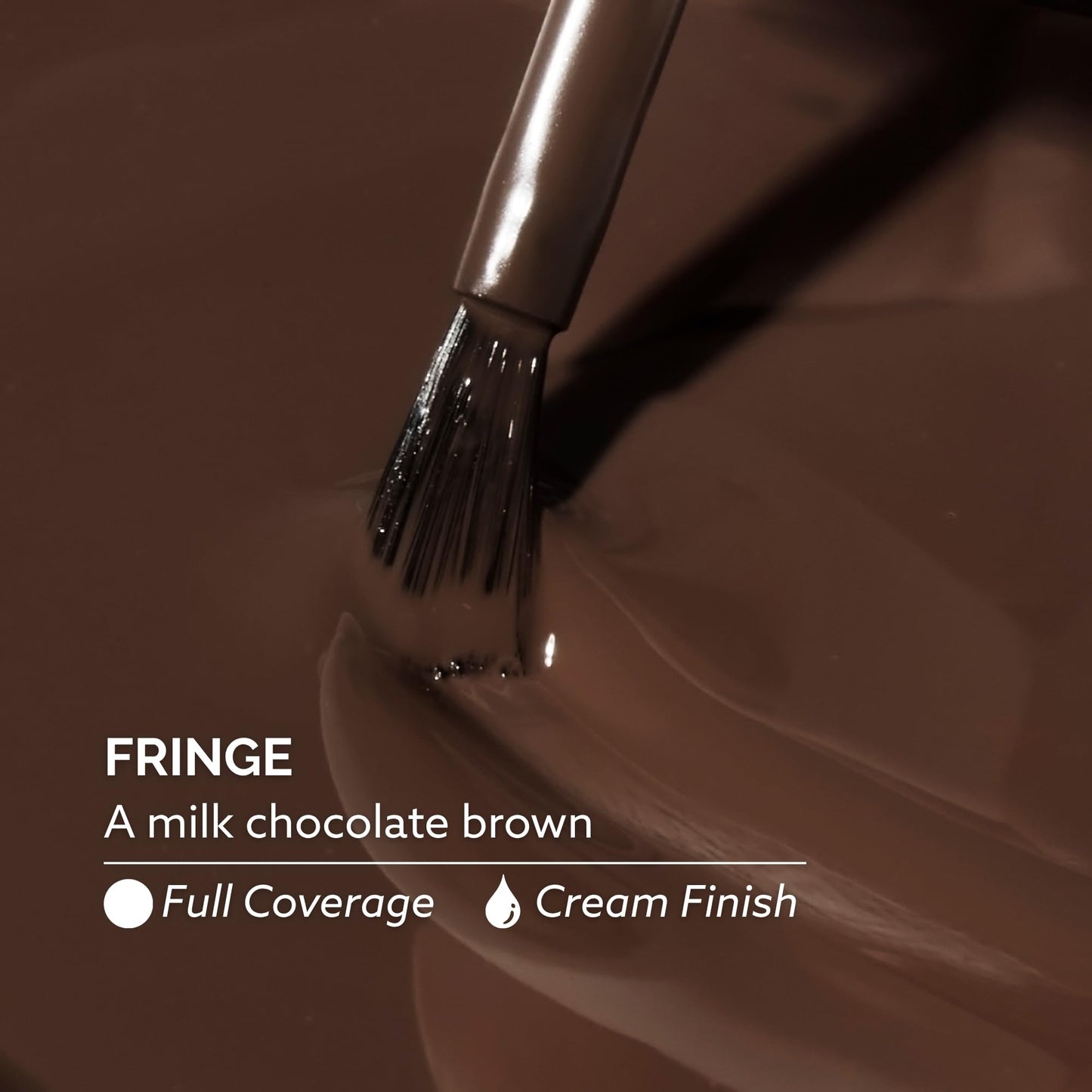 Dazzle Dry Nail Lacquer (Step 3) - Fringe - A milk chocolate brown. Full coverage cream. (0.5 fl oz)