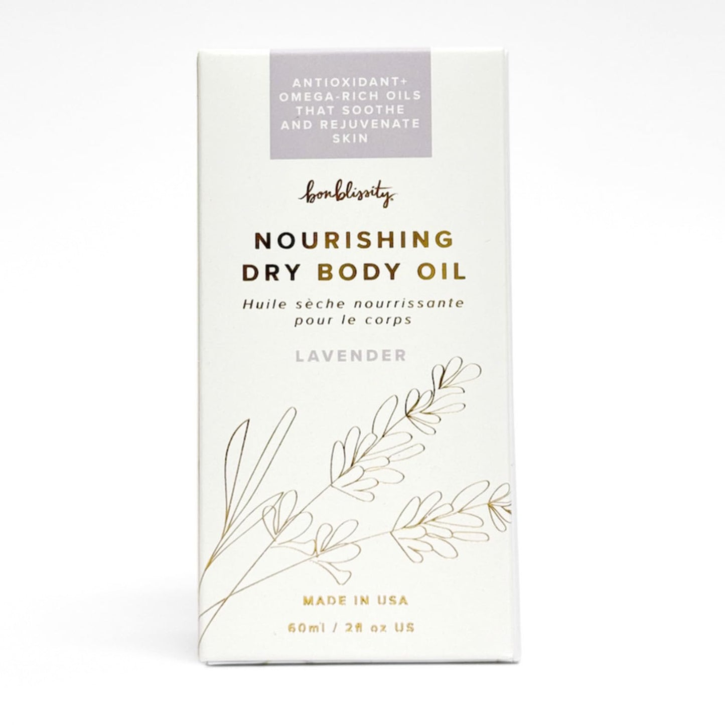 Bonblissity Nourishing Body Oils, 2oz Travel Size - Lavender Scented