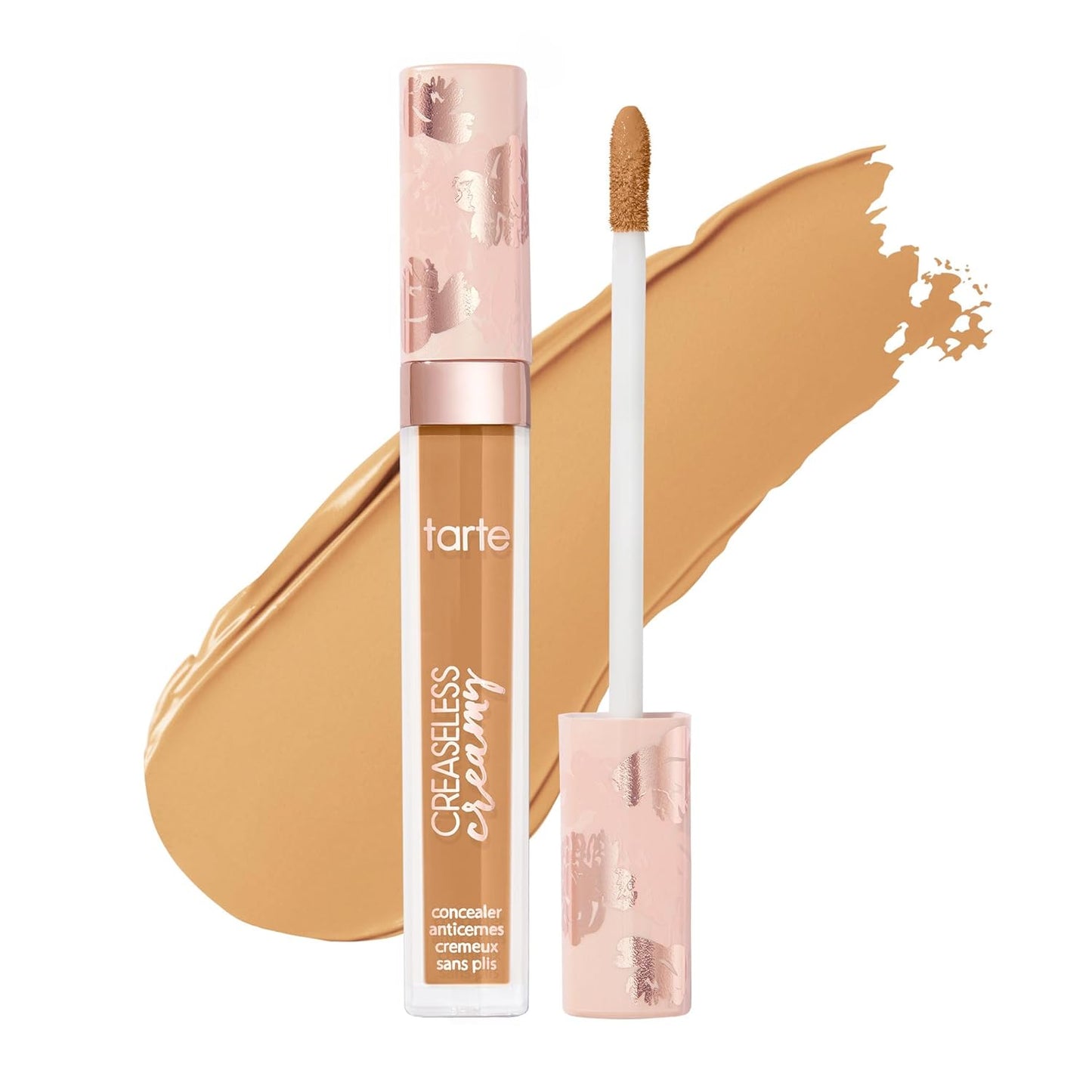 Tarte Creaseless Creamy Full-Coverage Concealer - Waterproof, Hydrating Formula with Vitamin E & Niacinamide for Dark Circles & Blemishes | Vegan & Cruelty-Free