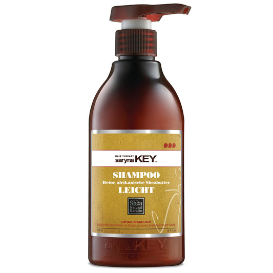 Saryna Key Damage Repair Light Shampoo (300ml/10.14oz) - with Pure African Shea Butter Hair Shampoo for Dry frizzy and Damaged Hair (Light Repair Shampoo (16.9 Oz))