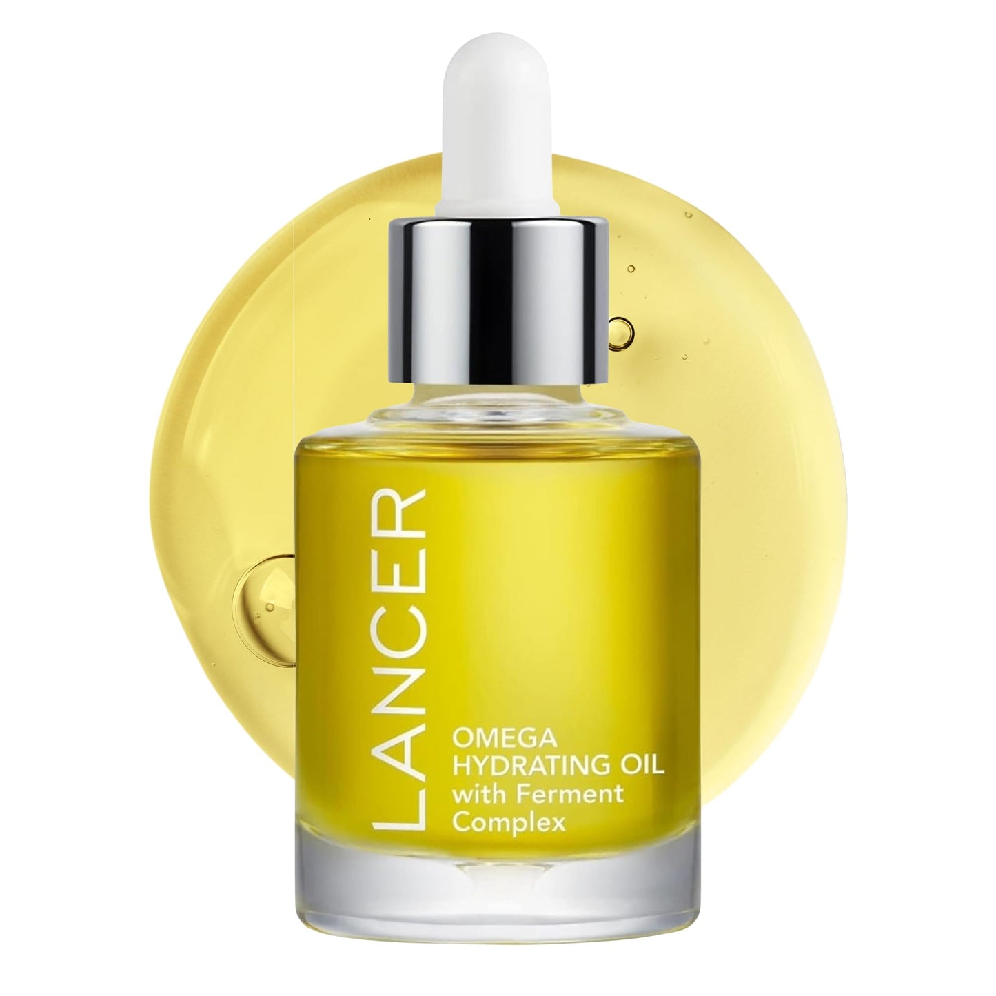 Lancer Skincare Omega Hydrating Face Oil | Facial Moisturizer and Serum for Aging Skin | 10% Ferment Complex and Turmeric | Moisturizer for Face | 1 fl oz