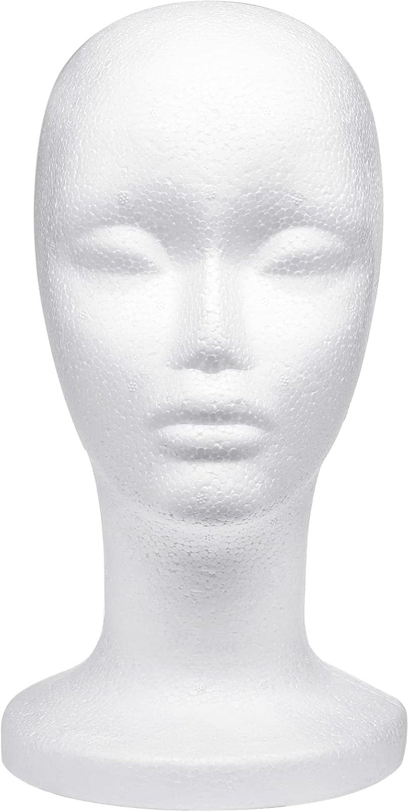 Foraineam 12-Inch Foam Wig Heads - 3 Pack Mannequin Display Stands for Wigs, Hats & Hairpieces