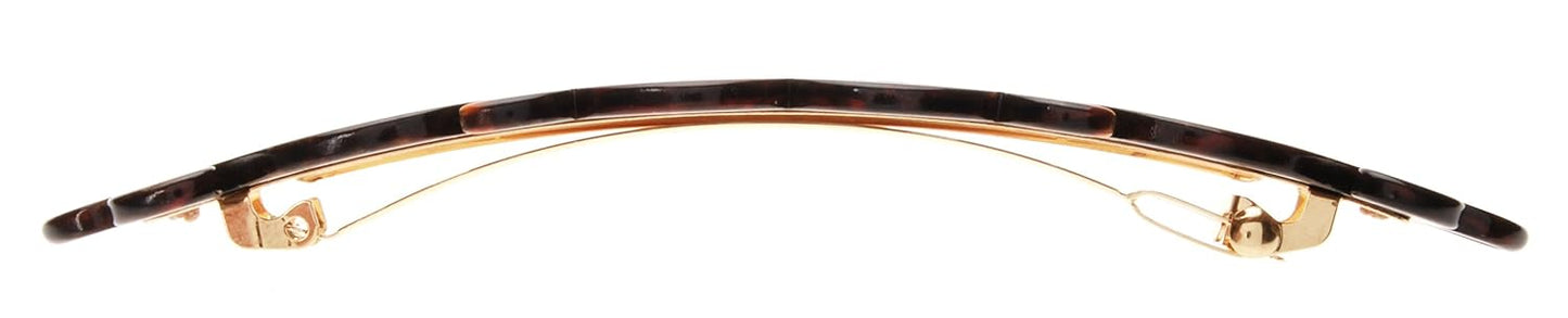 Elysee Long Skinny Barrette - Stylish Hair Accessory in Mojave Color