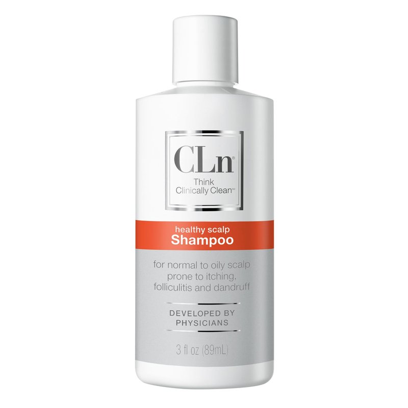 CLn Shampoo with Salicylic Acid – 3 fl oz, Clarifying Anti Dandruff Shampoo for Oily Hair, Itchy or Flaky Scalp Prone to Dandruff, Folliculitis & Seborrheic Dermatitis, Hypoallergenic Formula