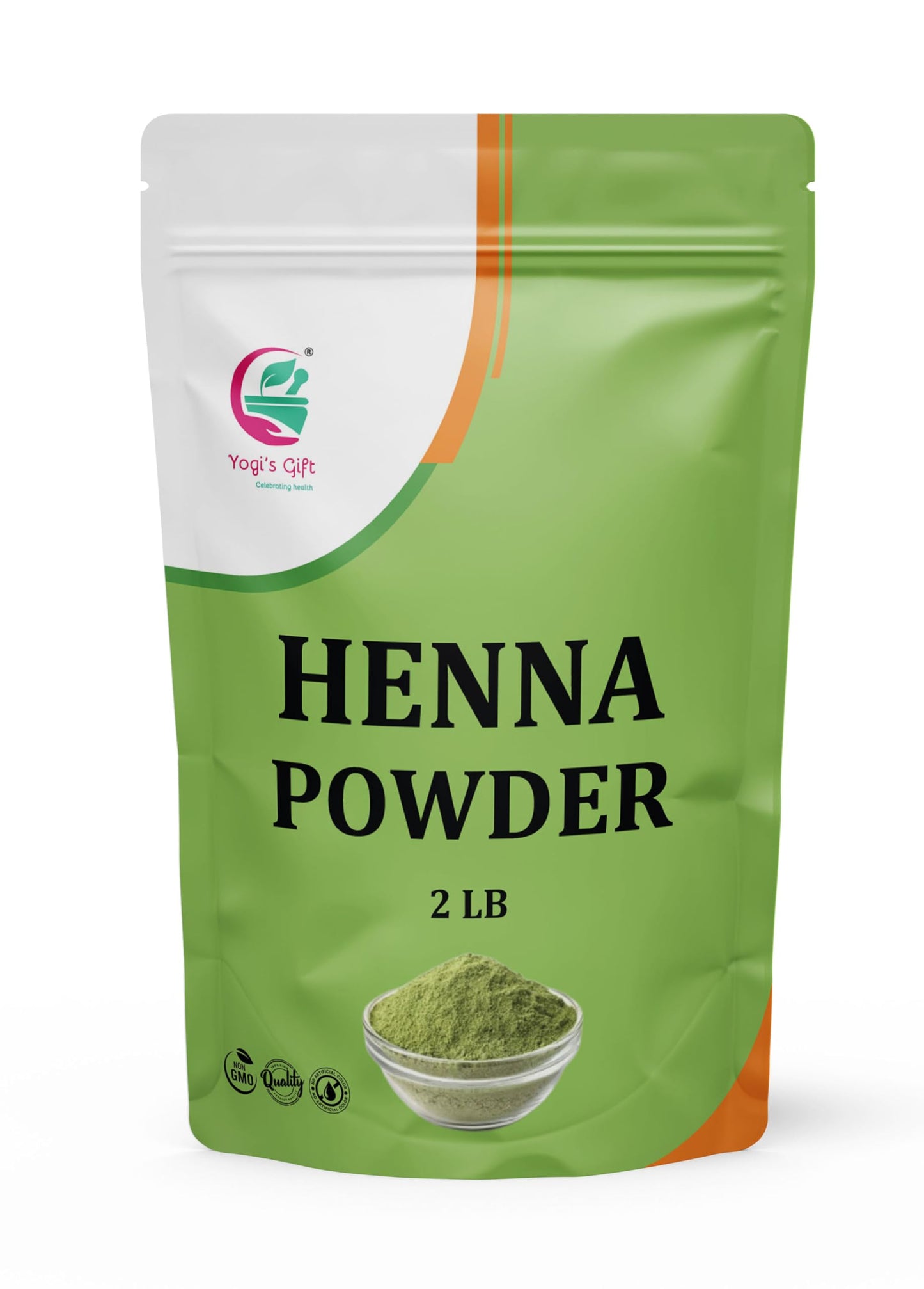 Henna Powder for Hair 2 LB | Triple Sifted & 100% Pure Henna | Chemical-Free Natural Hair Dye | Premium Quality | By Yogi's Gift®