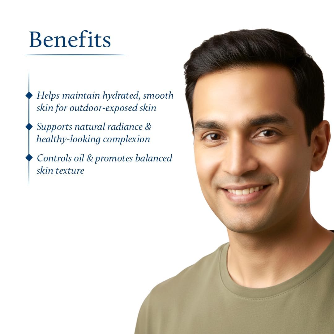 Eladi Outdoor Day Face Cream for Men - Daily Moisturizer for Pollution Defense | Nourishing Formula for Oily & Dry Skin (1.7 Oz)