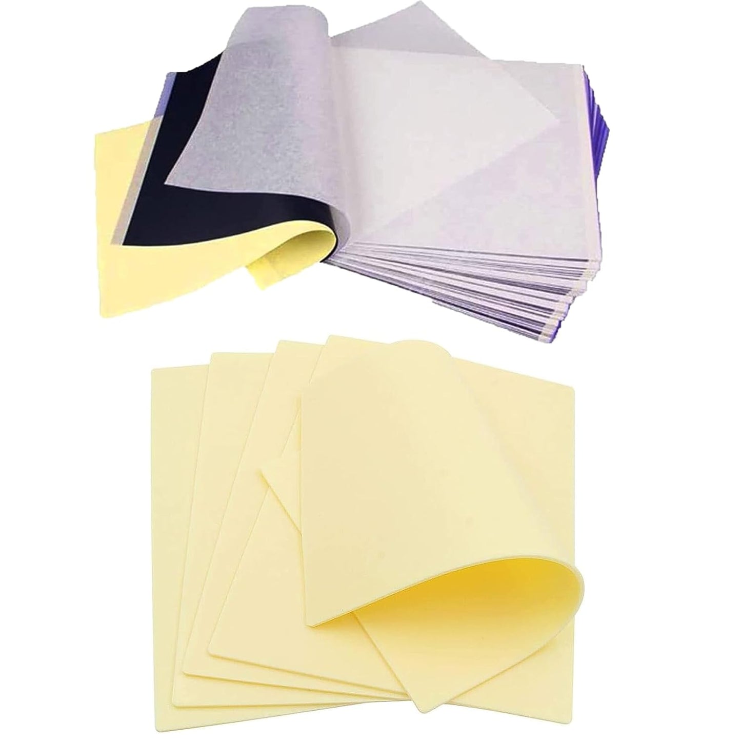 Tattoo Fake Skin Sheets - 3MM Thickness | 5PCS + Tattoo Transfer Paper | 35PCS