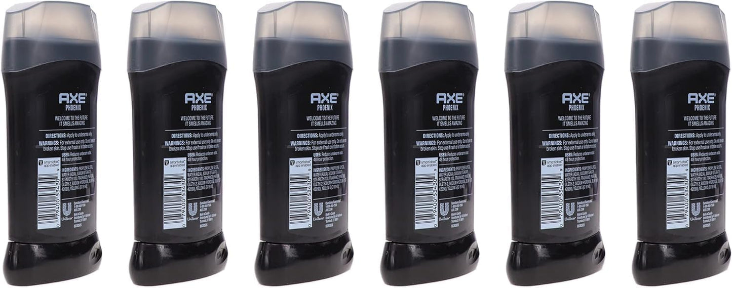 Axe Deodorant Stick Phoenix - Long-Lasting Freshness | 3 oz, Pack of 6