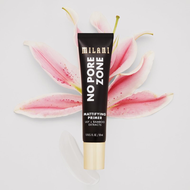 Milani Face Primer for Makeup - No Pore Zone Mattifying Primer with Lily & Bamboo Extract for a Matte Finish, 1.0 Fl. Oz