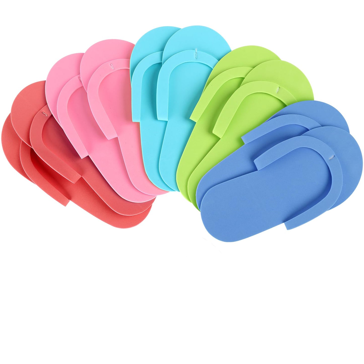 Beavorty 36 Pairs Disposable Slippers Pedicure Slipppers for Salon Spa Pedicure (Random Color) for Foot Flip Flop Salon Nail Spa