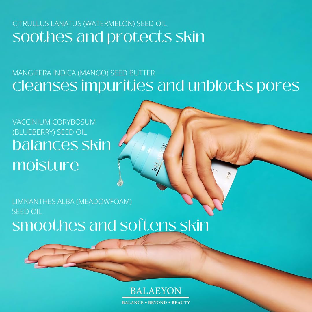 Cleansing Gel Makeup Remover - 3-In-1 Oil-Based Cleanser for Sensitive Skin | 3.38 fl oz