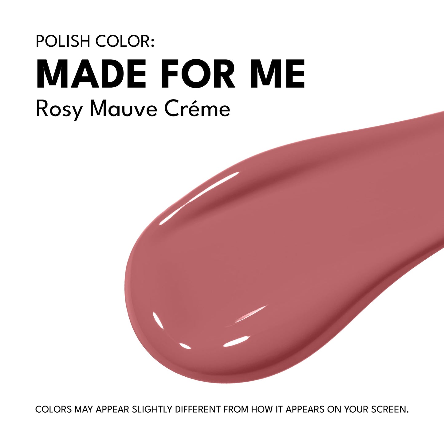 RC Red Carpet Manicure Fortify & Protect Rosy Mauve Crème Gel Polish for Strong, Healthy Nails - Infused with Vitamin A & Biotin - (Made for Me) LED Nail Gel Color, 0.3 Fl Oz
