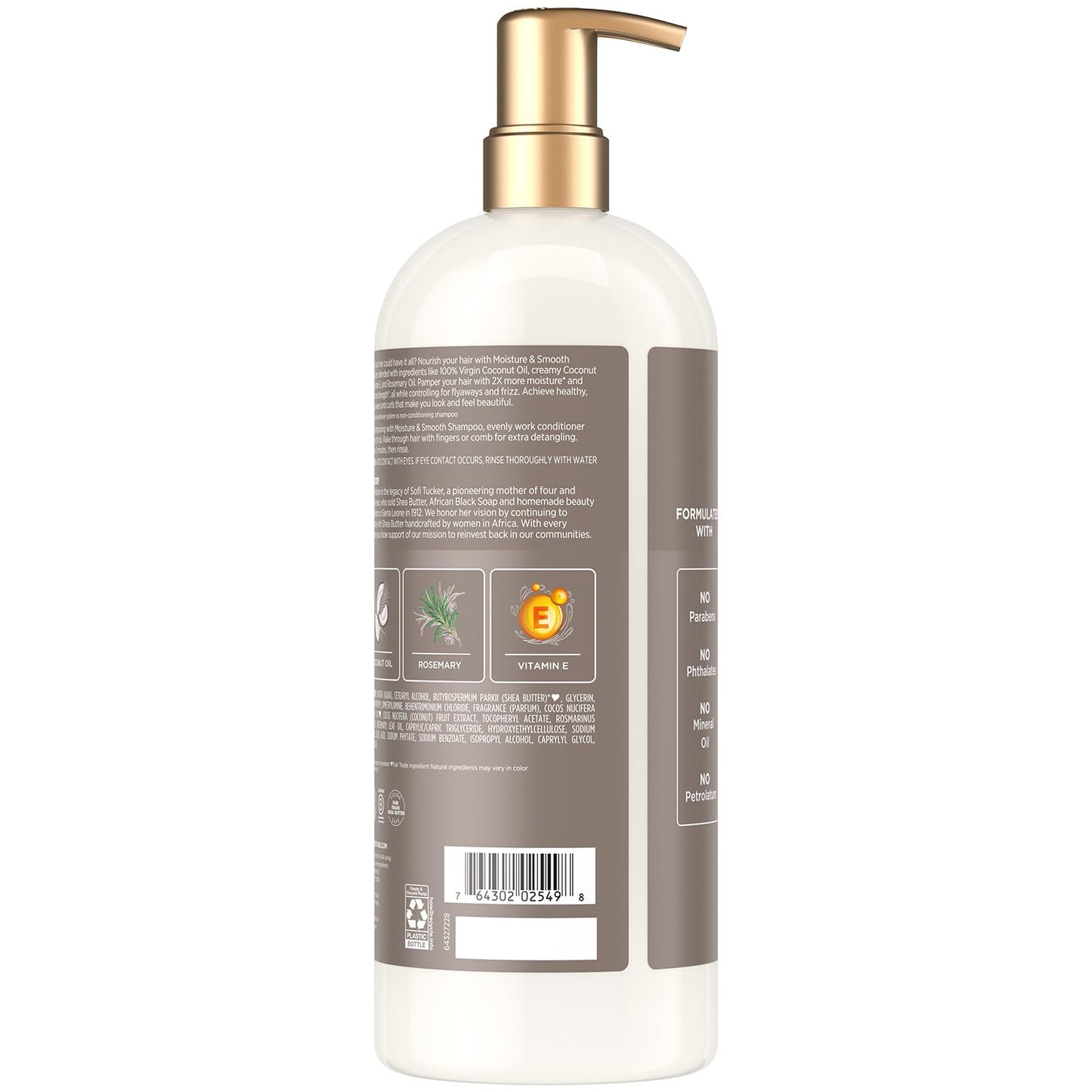 Shea Moisture 100% Virgin Coconut Oil Shampoo - Moisturizing & Smoothing | 34 Fl Oz