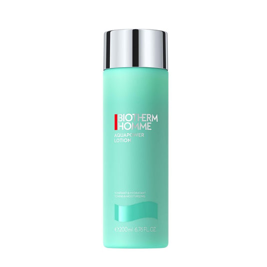 Biotherm Aquapower Toning & Moisturizing Face Lotion for Men, with Biotech Plankton & Oligo Sugars, Prevents Razor Burn and Skin Redness for Soothed & Hydrated Skin, 6.8 Fl. Oz.
