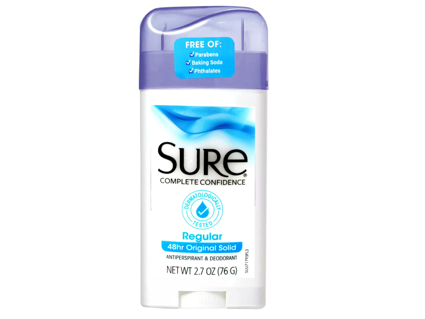 Sure Regular Original Solid Antiperspirant & Deodorant 2.7 Ounces (Pack of 12)