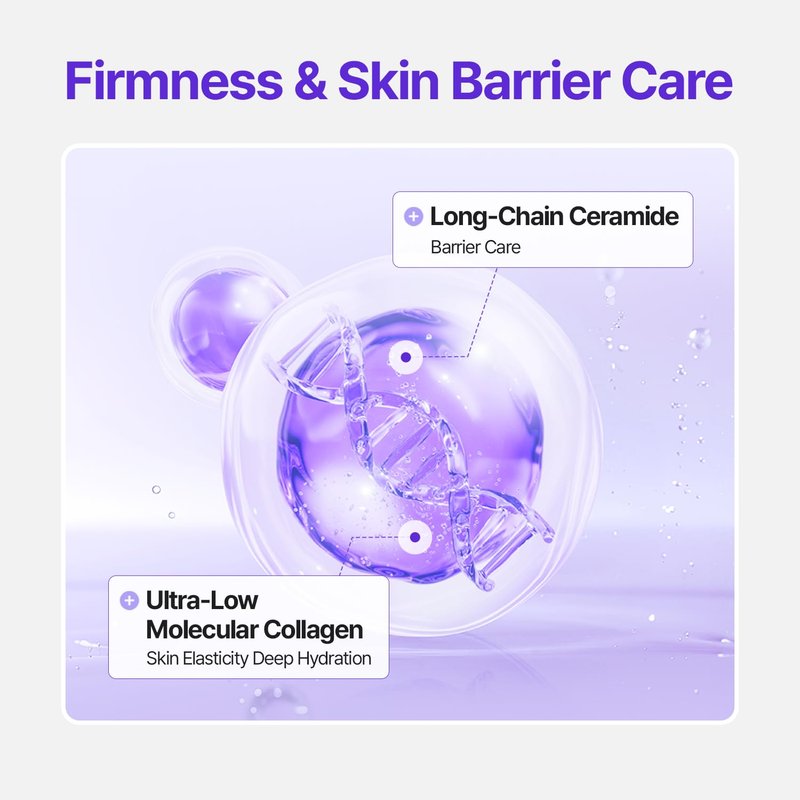 MAKEP:REM EO Ceramide Collagen Barrier Gel Mask, Ultra-Fine Overnight Hydrating Mask for Skin Barrier Support, Long-Lasting Hydration, Korean Skin Care, 0.98oz x 4EA