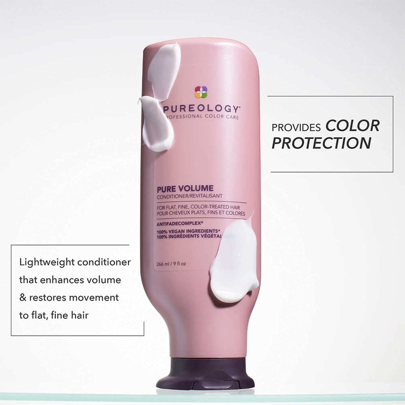 Pureology Pure Volume Conditioner - Enhances Volume and Movement, Lightweight Shampoo for Fine, Flat, Color Treated Hair, 1.7 Fl Oz