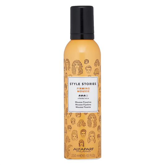 ALFAPARF MILANO Style Stories Firming Mousse Styling Product - Strong Hold - Long-Lasting - All Day Hold - Professional Salon Quality - 8.45 fl. oz.