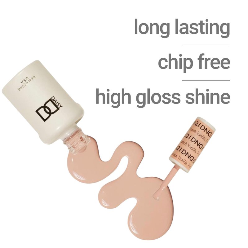 DND Gel Polish Set, Pink Collection, UV/LED Gel Polish and Air Dry Nail Lacquer, Matching Chip-Free Polish Duo, 601 Ballet Pink, 0.5 Fl Oz