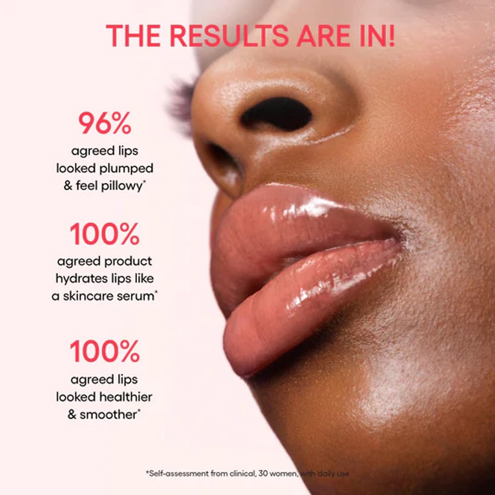 TAIKELOP Tinted Lip Serum with Donut-Shaded Applicator: Hydrating Lip Serum for Glossy, Nourished Lips with Plumping Polypeptides,8 Colors for Choosing