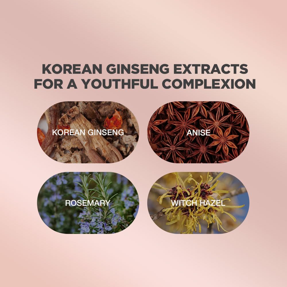 Advanced Ginseng Radiance Serum + Advanced Ginseng Essence Water Bundle | Ginseng Serum and Ginseng Essence Water For Instant Face Rejuvenation | Korean Ginseng Skincare For Dewy Skin