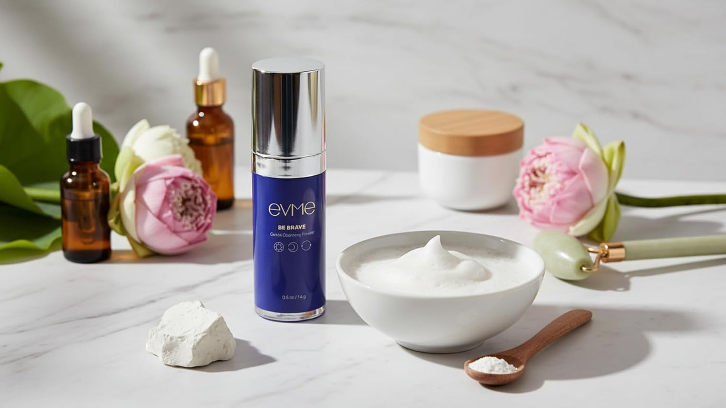 Gentle Cleansing Powder - Kaolin Clay Face Wash with Vitamin C | Fragrance-Free, Hydrating Cleanser for Sensitive Skin