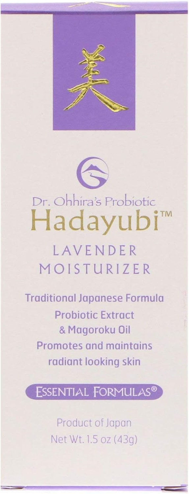 Dr. Ohhira's Probiotic Lavender Moisturizer - Hydrating Essential Formula 1.5 oz