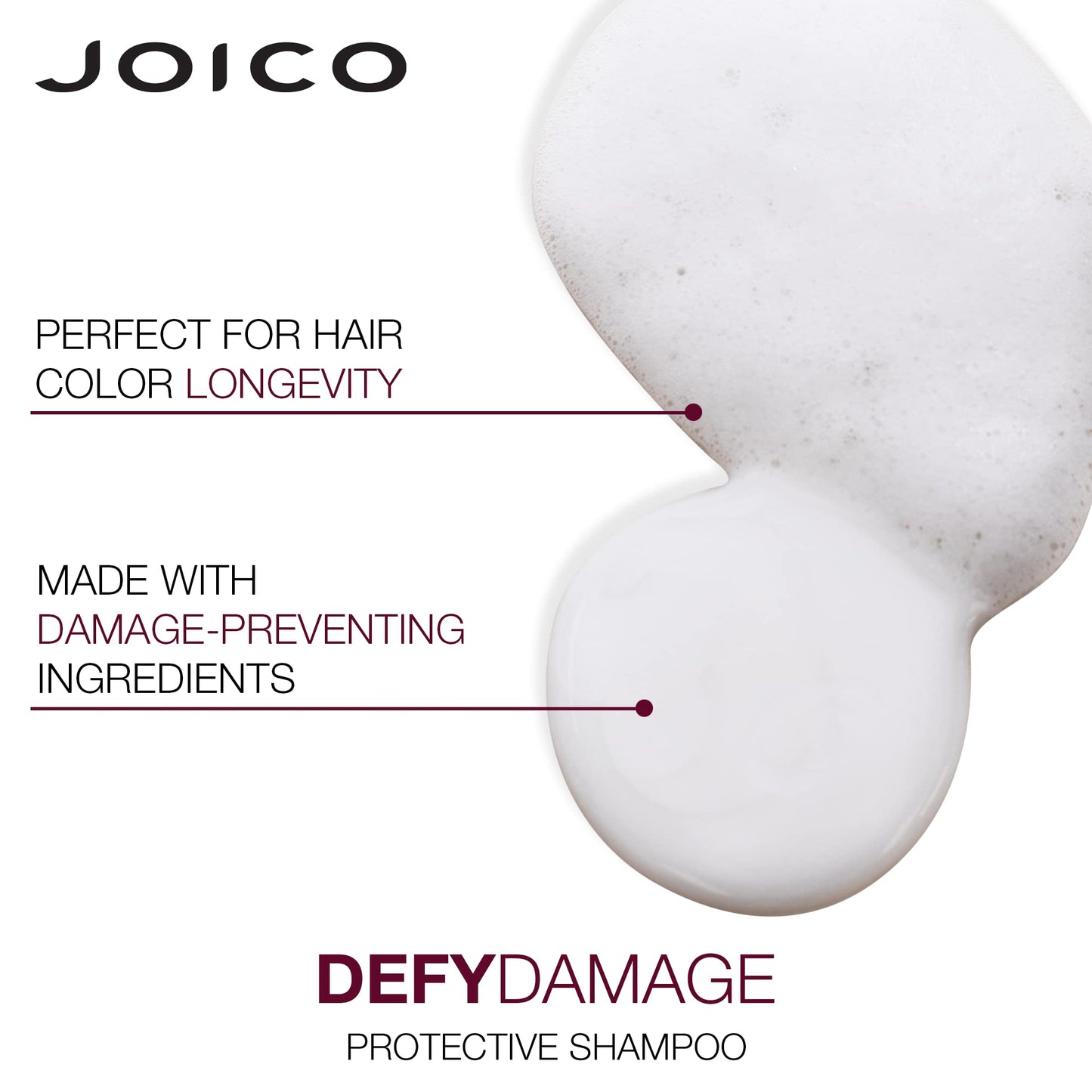Joico Defy Damage Protective Shampoo & Conditioner Set | For Color-Treated Hair | Strengthen Bonds & Preserve Hair Color | With Moringa Seed Oil & Arginine