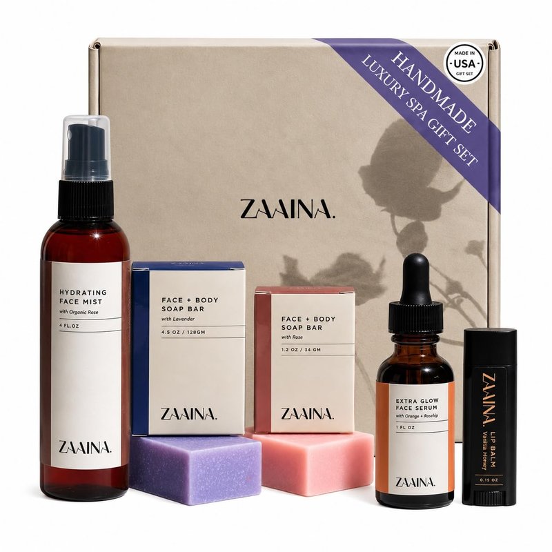 Spa Gift Basket for Women - Relaxing Self-Care Set with Natural Skincare | Perfect Birthday & Mother's Day Gift