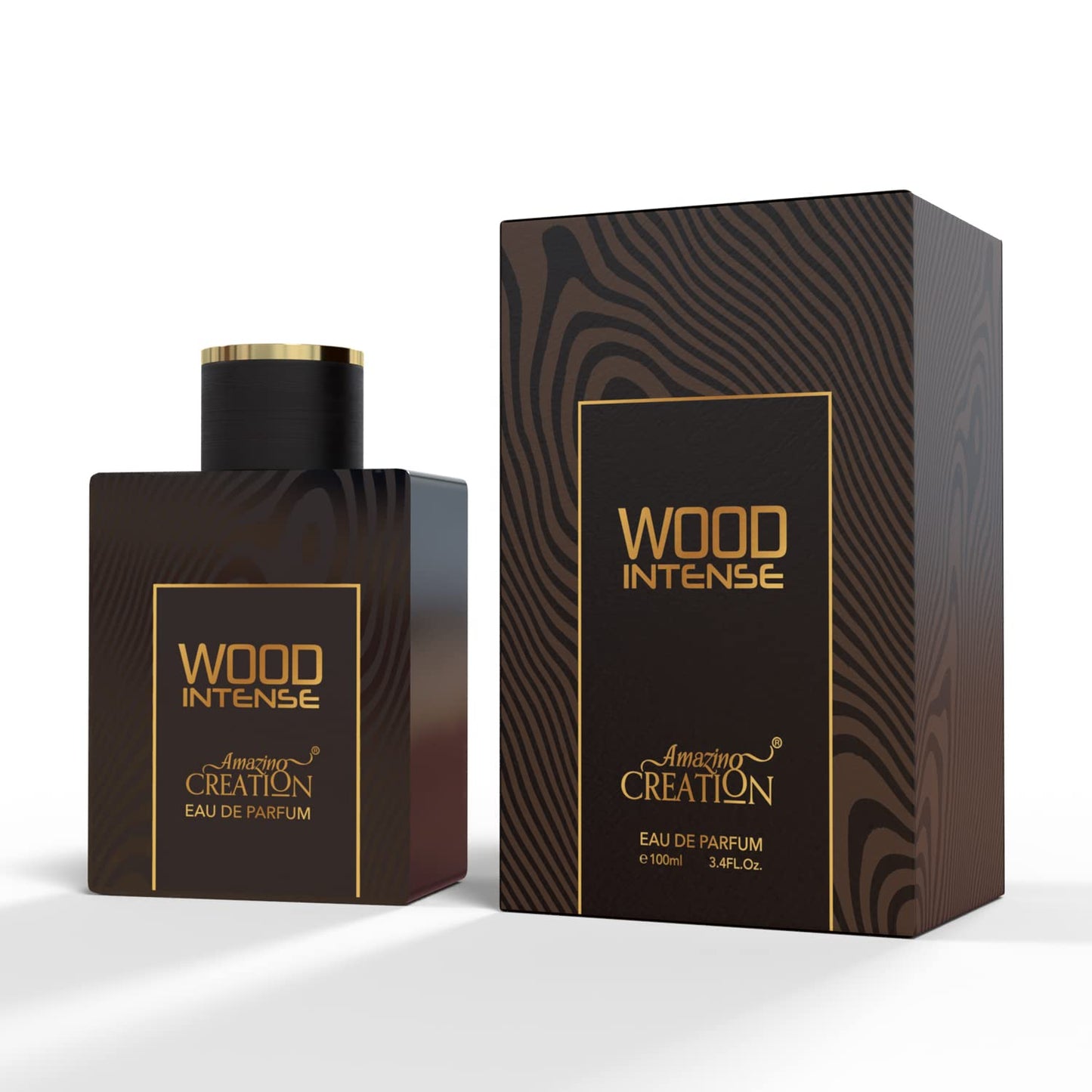 Amazing Creation Wood Intense EDP For Men, 3.4 Fl Oz / 100ml