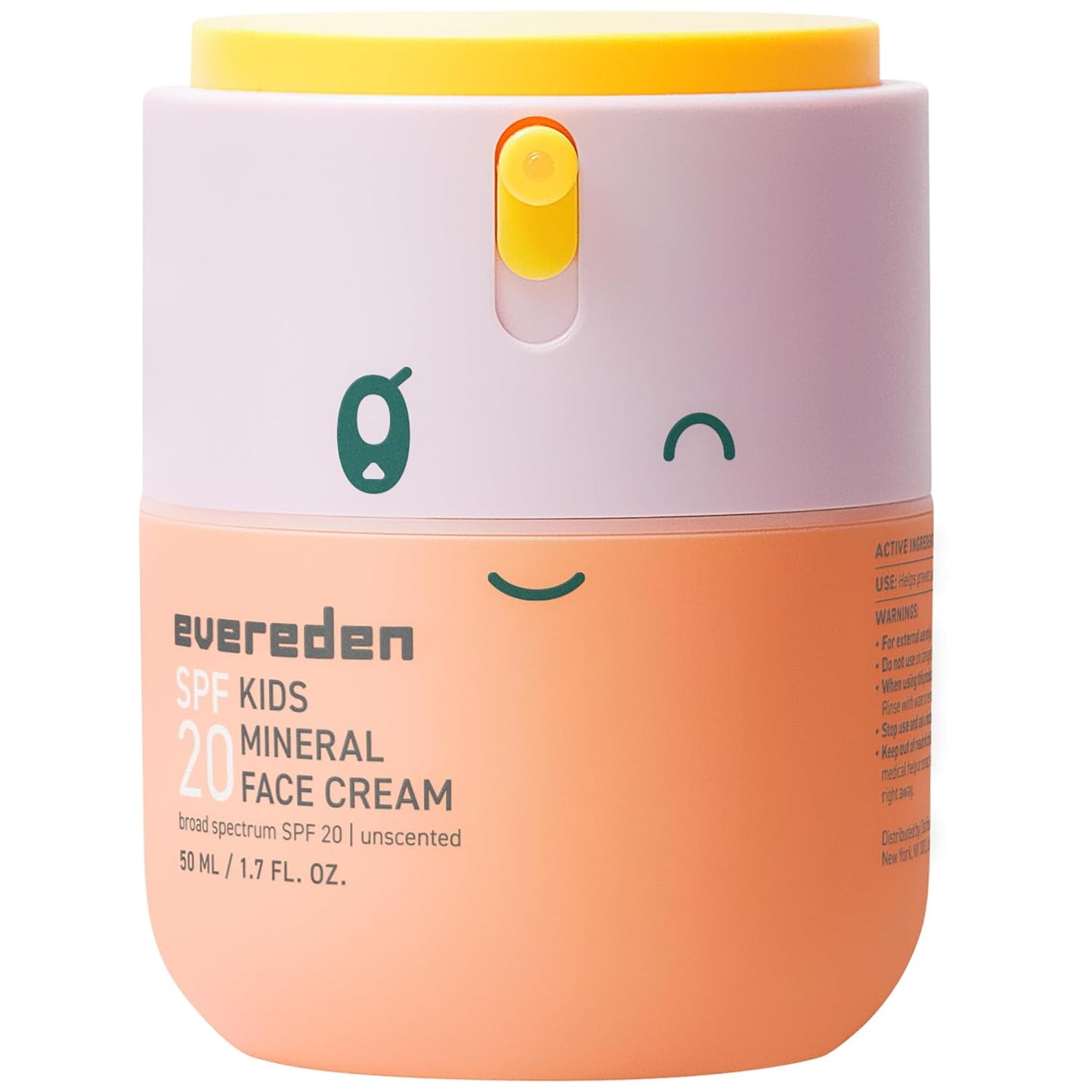 Kids Face Cream with SPF 20 - Fragrance-Free, Non-Toxic Moisturizer | 1.7 oz Multi-Vitamin Lotion