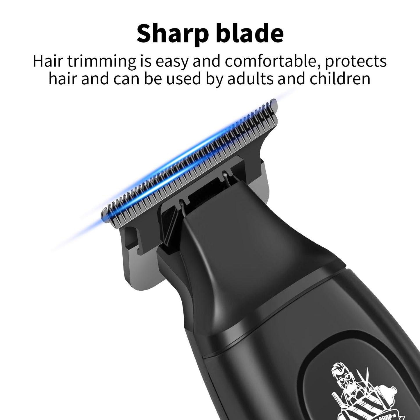 KEMEI Professional Hair Clipper & Cordless Barber Trimmer for Men, Clippers for Hair Cutting, Rechargeable T-Shaped Beard Trimmer, USB Charging, Gifts for Men