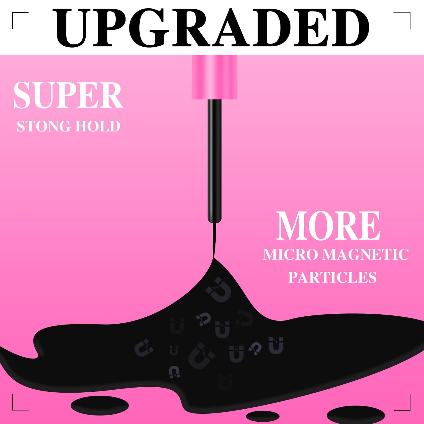 7C SEVENCROWN Eye Liner Magnetic Eyeliner Black Waterproof Liquid Eyeliner,Upgraded All-Day Hold, Sweatproof, Works Perfectly with Magnetic Eyelashes Kit - 5ml*4 Count