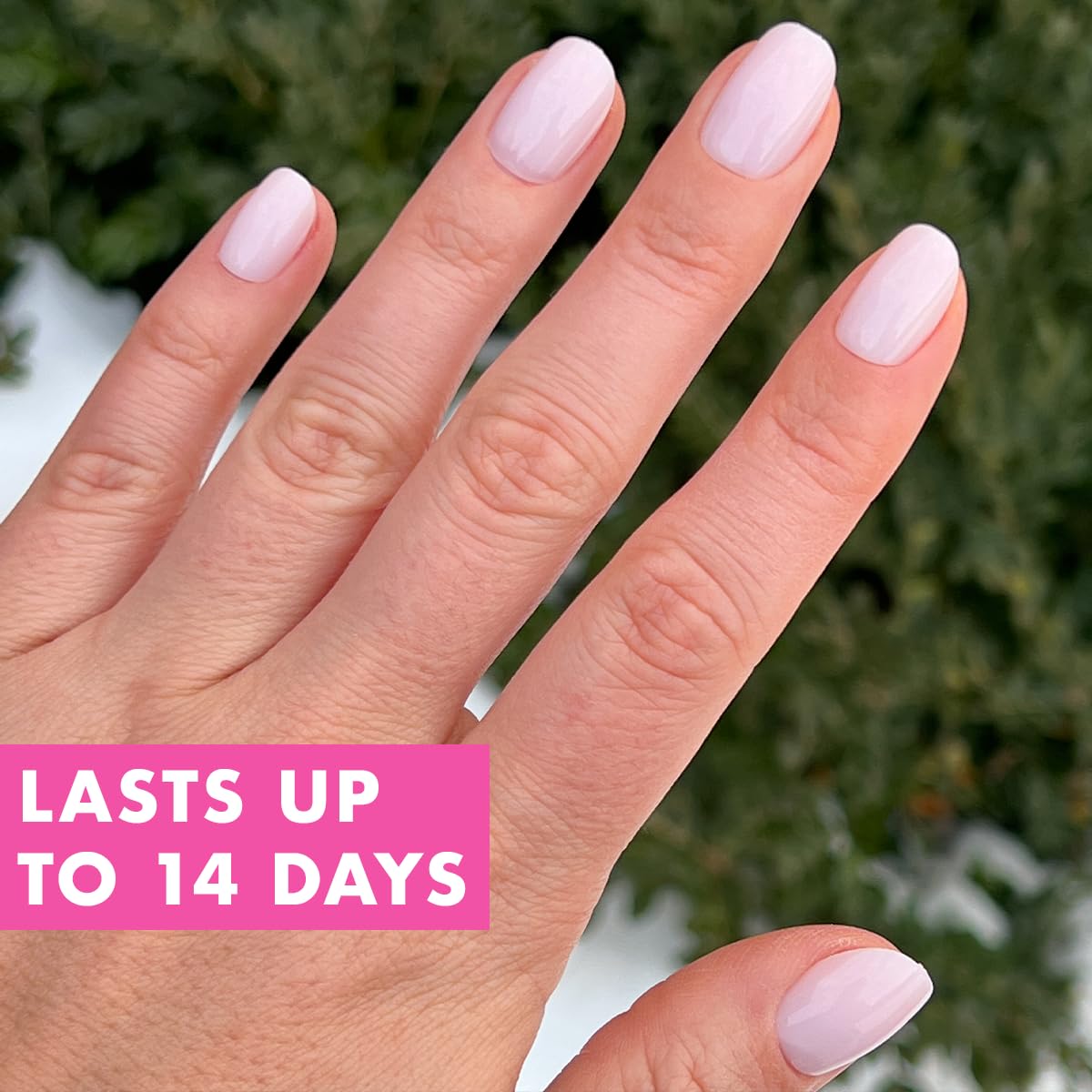 Olive & June Instant Mani Press-On Nails (Glue) | 42 Fake Nails, 21 Sizes | Non-Toxic, Long-Lasting Recycled Materials Realistic Look | Salon-Quality at Home | Extra Short, Round | Strawberry Scone