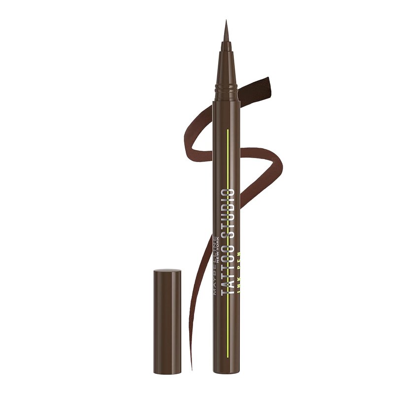 Maybelline Tattoo Studio Liquid Eyeliner - 24-Hour Waterproof & Smudge-Resistant, Brown, 1 Count