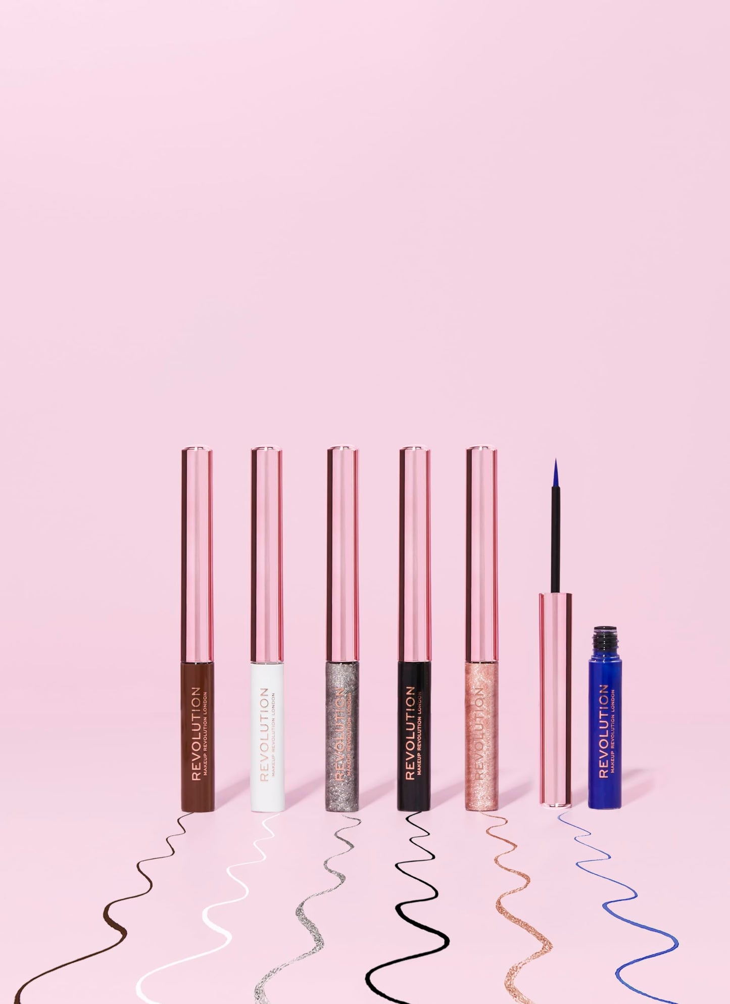 Makeup Revolution, Super Flick Liquid Eyeliner, Highly Pigmented, Rose Gold, 0.08 fl. Oz