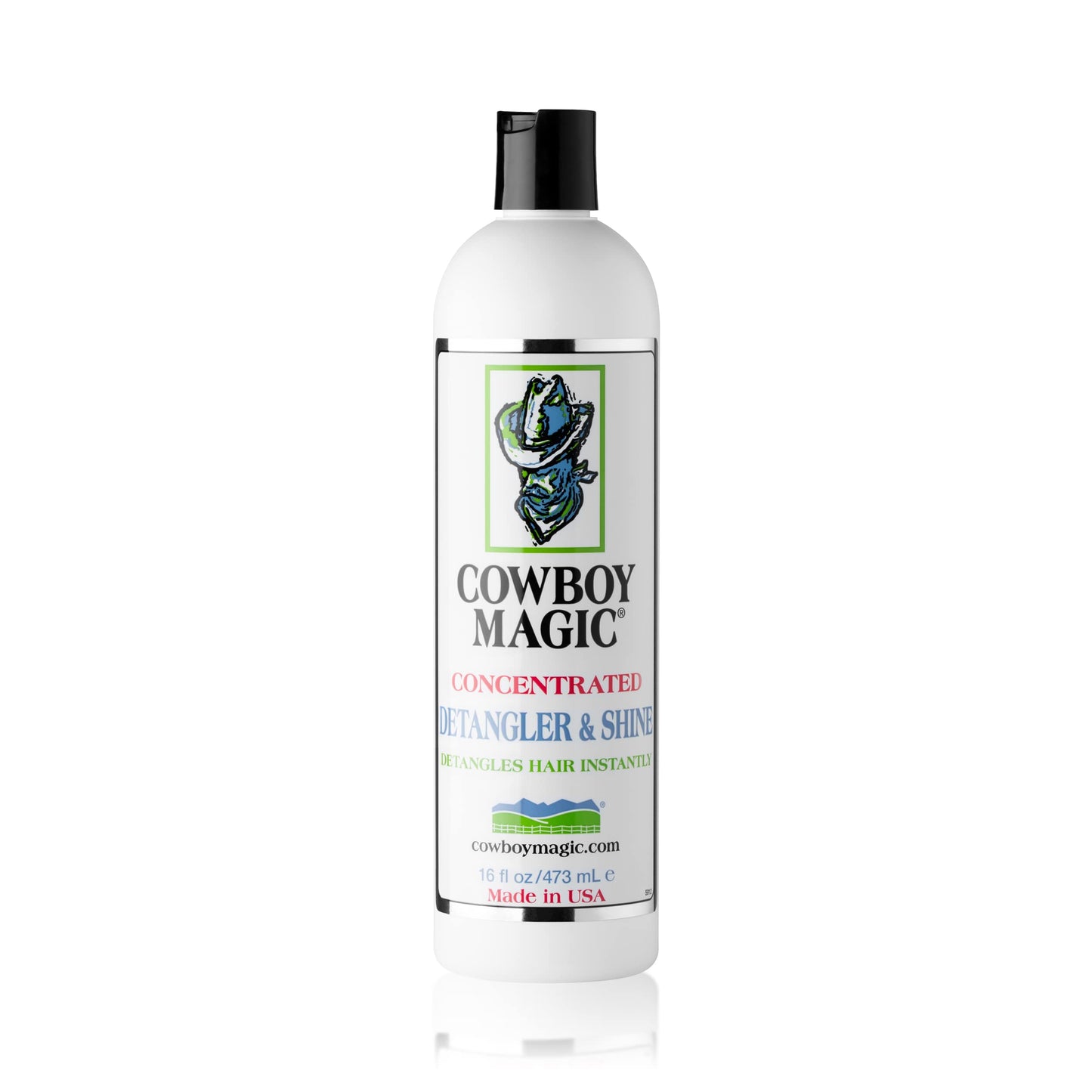Cowboy Magic: Detangler and Shine (16 oz), Silk Protein and Panthenol "Makes Hair Easy To Brush And Comb"!