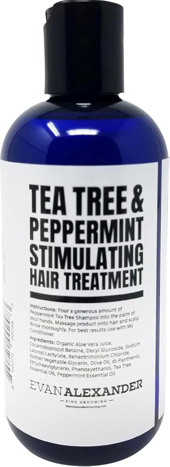 Evan Alexander Grooming MY Shampoo - Hair Growth Support & Scalp Nourishment with Peppermint Oil | 8 oz, Vegan, Great Scent