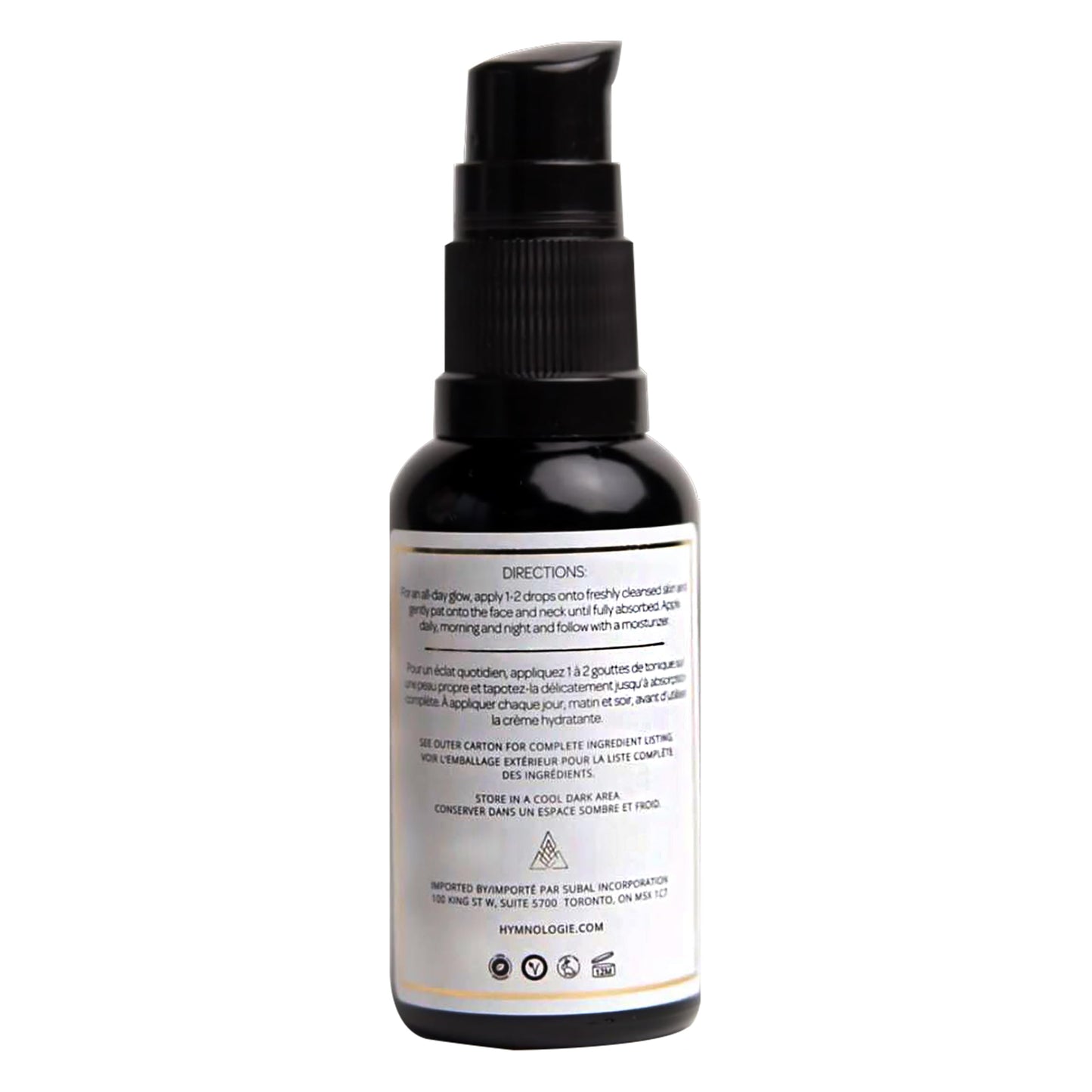 Hymnologie Daily Brilliance Tonic Facial Serum for Women's Face | Skin Care for Hydration, Repair, Beauty, Moisturize, and Glow Recipe with Jojoba, Grapeseed, Saffron and more | Earthy Scent - 1oz