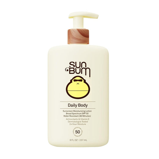Sun Bum SPF 50 Sunscreen Body Lotion - Broad Spectrum Moisturizing Formula with Vitamin E - 8 oz | Vegan & Hawaii Compliant