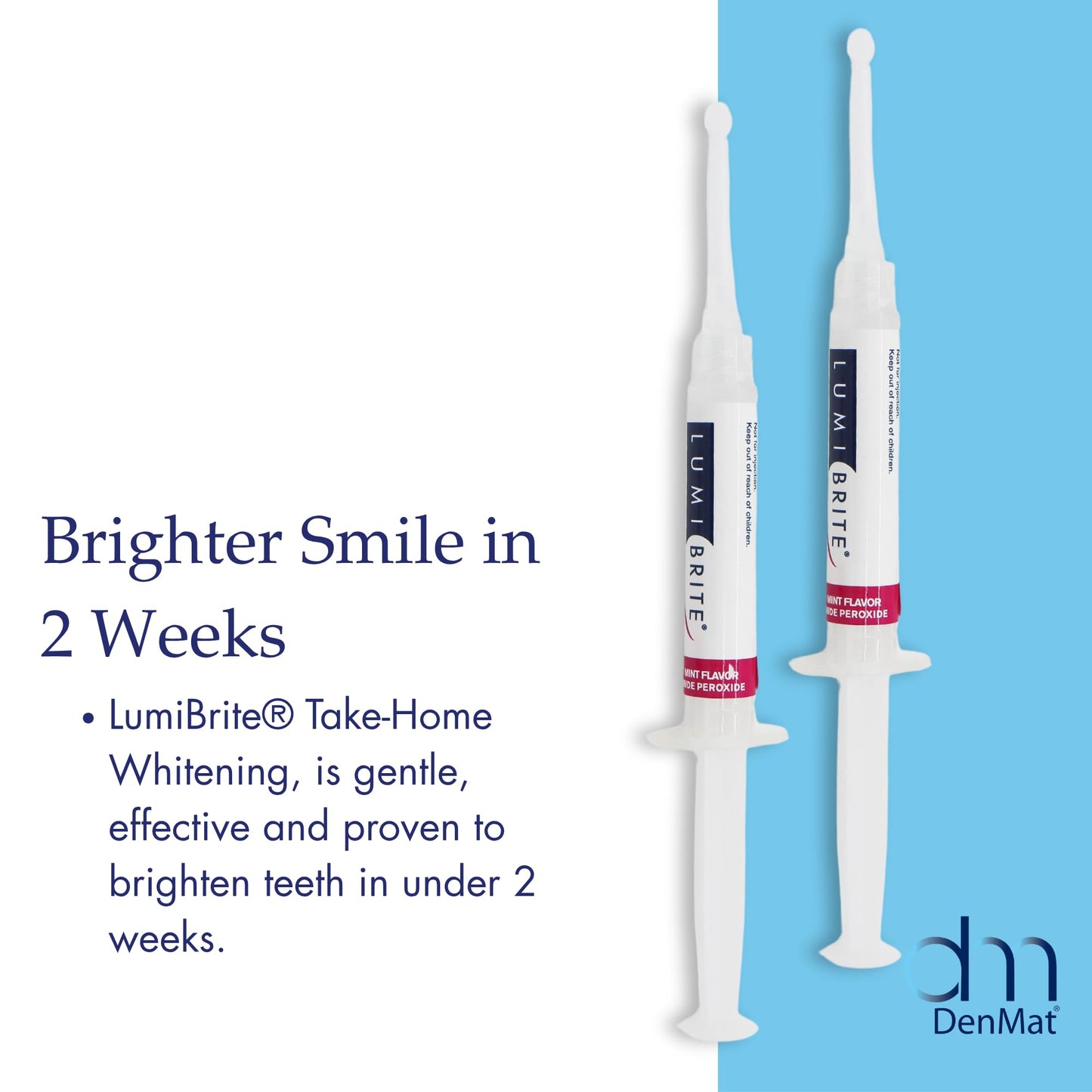LumiBrite 32% Take-Home Whitening Gel Refill 4 Syringes 2.5 mL by DENMAT