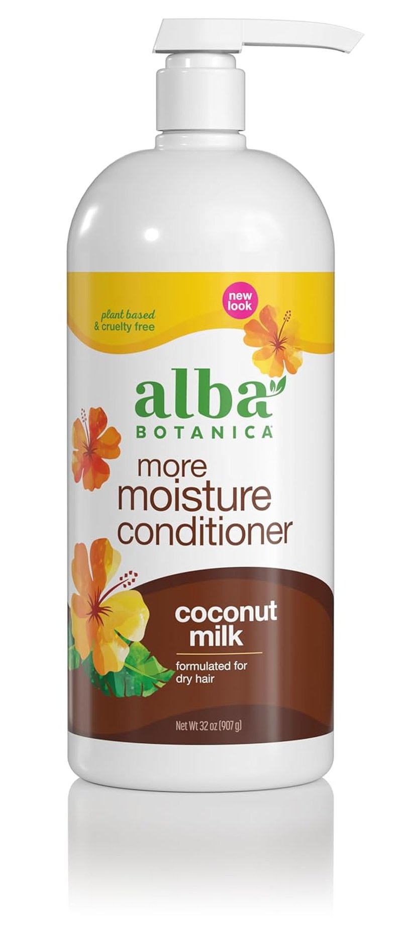 Alba Botanica More Moisture Conditioner - Coconut Milk, 32 Oz | Hydrating Hair Care