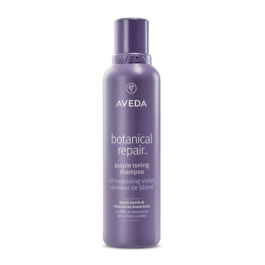 Aveda Botanical Repair Purple Toning Shampoo | For Blonde, Silver, Grey Hair | Reduces Brassy Tones | Silicone Free | 96% Naturally Derived*, 6.7 fl oz