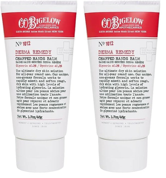 C.O. Bigelow Chapped Hands Balm - Glycerin Hand Lotion Cream for Softening Dry Skin | 1.7 oz (Pack of 2)