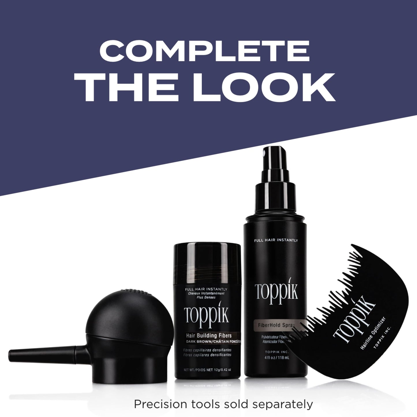 Toppik Hair Building Fibers, Light Brown, 55g Fill In Fine or Thinning Hair, Instantly Thicker, Fuller Looking, 9 Shades for Men & Women, Keratin Protein Formula