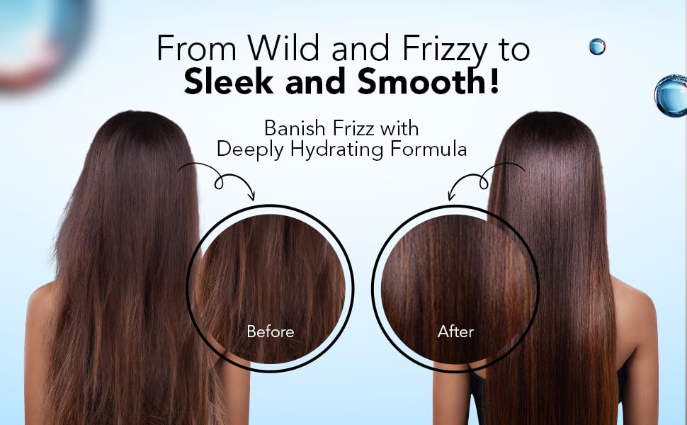 Aeterna AQUA Shampoo & Conditioner Set - Hydrating Anti-Frizz Hair Care with Almond & Aloe Vera | For All Hair Types
