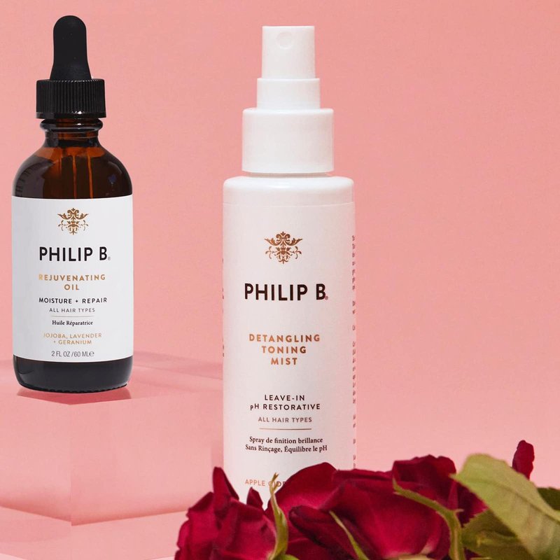 PHILIP B Detangling Toning Mist pH Restorative 4.23 oz. (125 ml) | Un-Tease Tangles, Leaves Hair Glossy, Smooth and Frizz-Free