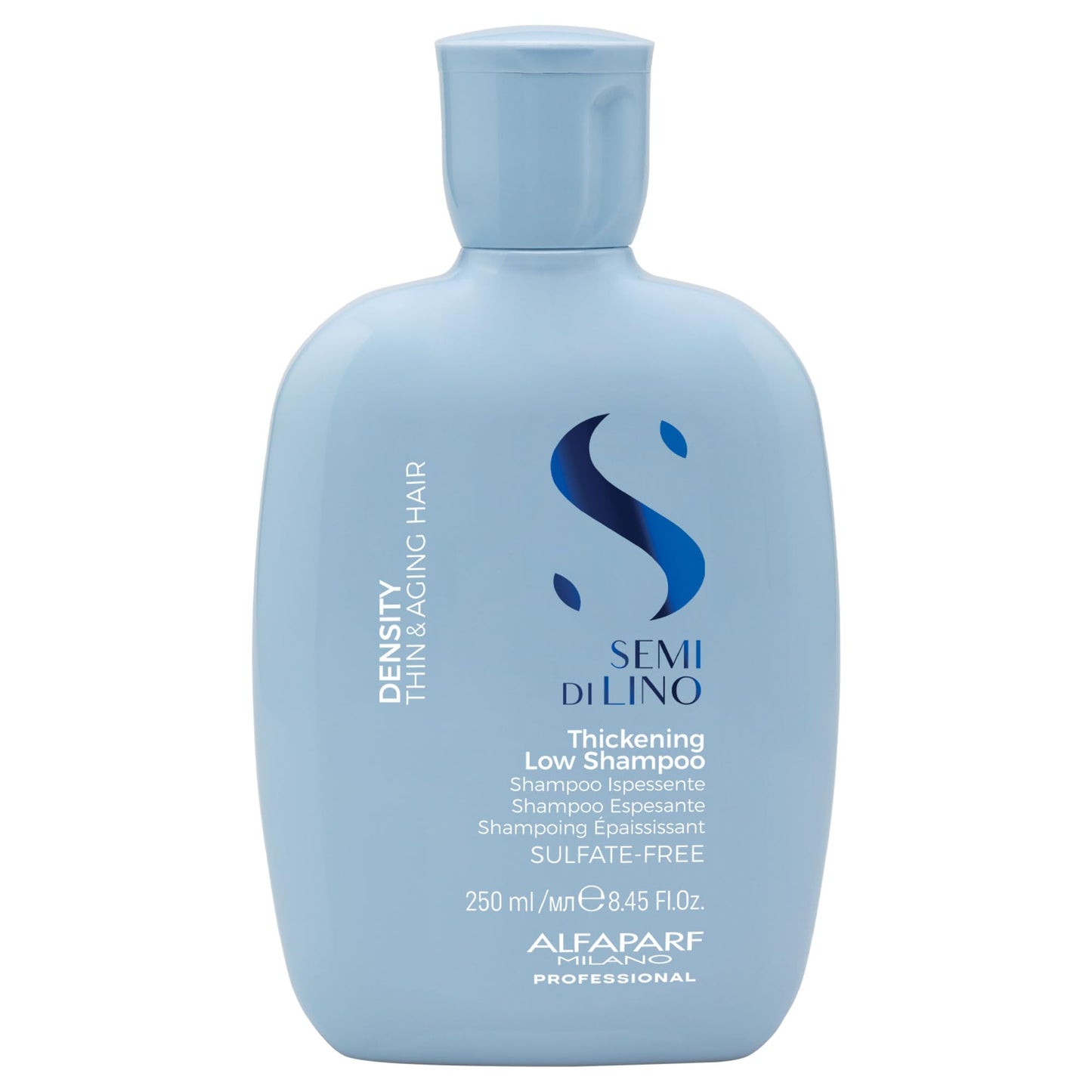 ALFAPARF MILANO Semi di Lino Density Shampoo for Thinning Hair - Color Safe Thickening Shampoo for Hair Loss - Sulfate Free - Adds Body & Volume - Revitalized, Youthful & Thicker Locks