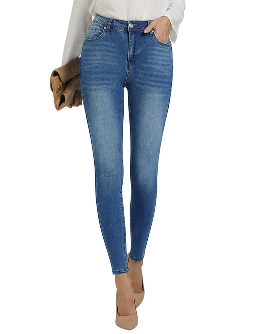 GRAPENT Jeans for Women High Waist Women Jeans High Waisted Women Jeans Stretchy Cute Winter Outfits Jeggings High Waist Business Casual Work Pants Color Nightfall Blue XX-Large Size 20 Size 22