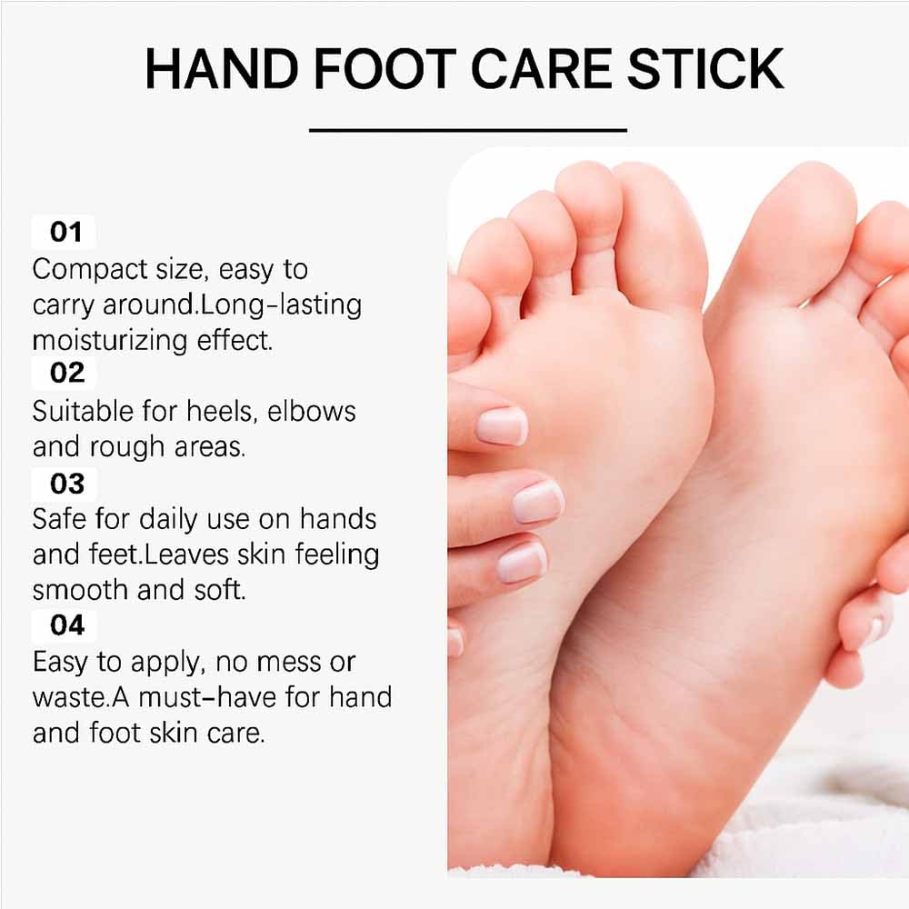 Crack Feet Prevention Stick, Heel Cream For Dry Cracked Feet, Foot Care Cream Moisturizing Foot Balm, Remove Dead Skin And Softening Dry Skin (Pink+Blue)